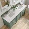 James Martin Vanities Brittany 72in Double Vanity, Smokey Celadon w/ 3 CM Arctic Fall Top 650-V72-SC-3AF - alternate 2